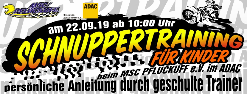 Schnuppertraining 2.0 Schnuppertraining 2.0